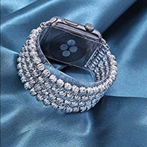 Apple Watch band beaded stretch bracelet